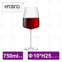【KROSNO】K15838摩登水晶紅酒杯(4入/盒)-750ml