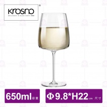 【KROSNO】K15821摩登水晶白酒杯(4入/盒)-650ml