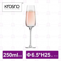 【KROSNO】K46290摩登水晶香檳杯(4入/盒)-250ml