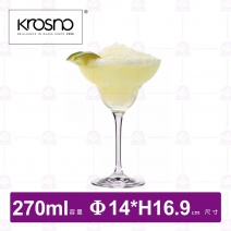 【KROSNO】K86254調酒水晶瑪格麗塔杯(6入/盒)-270ml