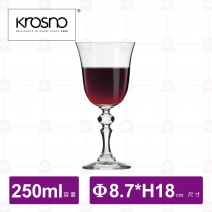 【KROSNO】K88180克莉絲塔水晶紅酒杯(6入/盒)-250ml