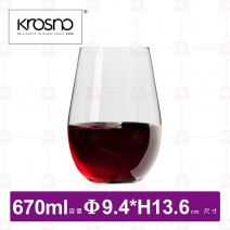 【KROSNO】K95225和諧系列平底酒杯(6入/盒)-670ml