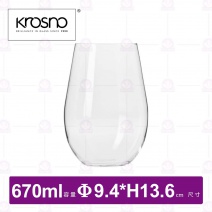 【KROSNO】K95225和諧系列平底酒杯(6入/盒)-670ml