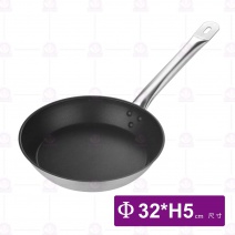 ST複合底煎鍋(不沾)-Φ32xH5cm