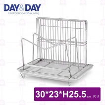 【DAY&DAY】桌上型菜刀砧板鍋蓋架-30x23xH25.5cm