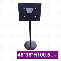 三合一告示牌(黑)(平圓座/可調整角度)-48x36xH100.5cm