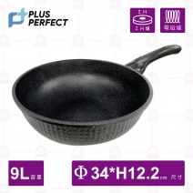 【PERFECT理想】韓國石墨烯IH不沾炒鍋(無蓋)-34cm