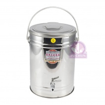 白鐵保溫茶桶(白鐵水龍頭) 12L Φ27*H40cm