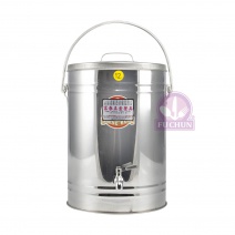 白鐵保溫茶桶(白鐵水龍頭) 12L Φ27*H40cm