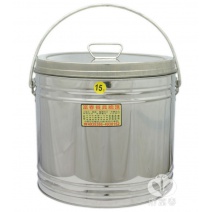 白鐵保溫冰桶 平蓋15L  34*30cm