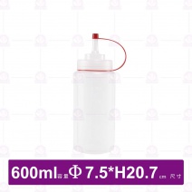 大瓶口-小(透明色)Φ7.5xH20.7cm/600cc