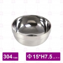俏比兔304不鏽鋼隔熱碗蓋組15cm