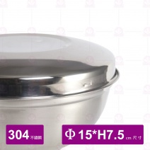 俏比兔304不鏽鋼隔熱碗蓋組15cm