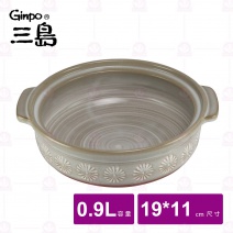 【日本三島】6號砂鍋(附蓋) 19x11cm (1人用)