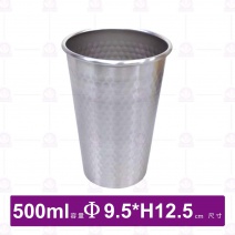 304單層不鏽鋼飲料杯-500ml