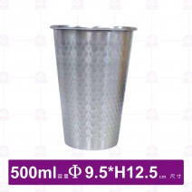 304單層不鏽鋼飲料杯-500ml