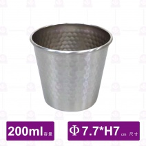 304單層不鏽鋼飲料杯-200ml
