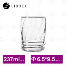 【Libbey】L29511HT 波狀花紋冷飲杯 237cc (12入/盒)
