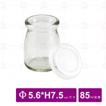 R13 布丁杯-附白蓋- 85ml/ 5.6xH7.5cm(96入/箱)