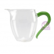 CY082-1 綠色玻璃茶海 7*10cm