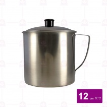 白鐵口杯 12cm #304附蓋
