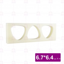H-02-003-2  三角壽司模  圓三穴