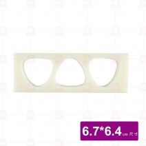 H-02-003-2  三角壽司模  圓三穴
