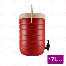 888保溫茶桶 17L 紅,藍,綠,咖啡 ST-8817 30.5xH44.5cm