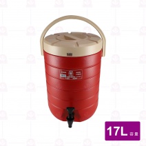 888保溫茶桶 17L 紅,藍,綠,咖啡 ST-8817 30.5xH44.5cm