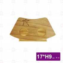 木手捲架 2孔-楓 Φ17xH9cm