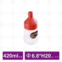沿明 大愛醬調味瓶 Φ6.8xH20cm/420cc