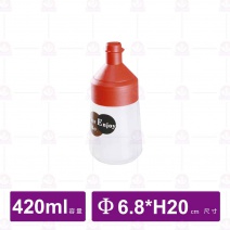 沿明 大愛醬調味瓶 Φ6.8xH20cm/420cc