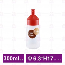沿明 中愛醬調味瓶 Φ6.3xH17cm/300cc