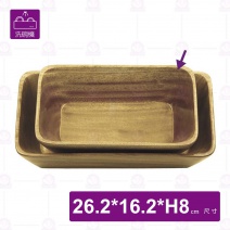 【菊川本味】櫻桃木盤(長條加深)-26.2x16.2xH8cm