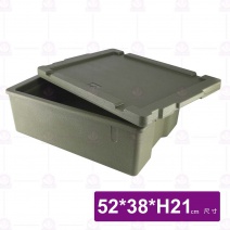 一體保溫餐箱(深綠)-52x38xH21cm