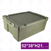 一體保溫餐箱(深綠)-52x38xH21cm