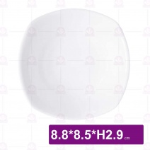 【全國磁器】SQ21 醬油碟-8.8x8.5xH2.9cm