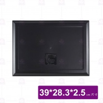 A13C日式托盤(綠底黑邊) 39x28.3x2.5cm