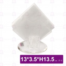 A110 欣葉紙巾架-透明 13*3.5*13.5cm