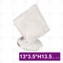 A110 欣葉紙巾架-透明 13*3.5*13.5cm