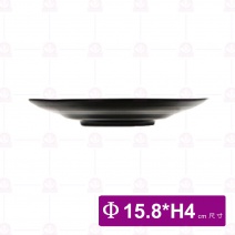【台灣美耐】K72006波紋圓深盤內白外黑(9入/盒)