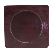 圓形 燒烤盤 (木板) 20.5x19.7x1.5cm