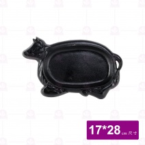 737#1-1 小牛頭鐵盤 17x28cm(無木板)