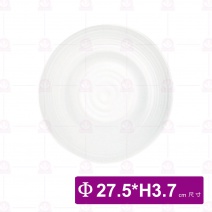 【台灣美耐】K71010 波紋圓盤 桃山 內白外黑(12入/盒)