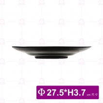 【台灣美耐】K71010 波紋圓盤 桃山 內白外黑(12入/盒)