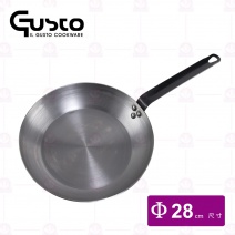 【GUSTO】商用碳鋼平底鍋3.0mm厚 Φ28cm