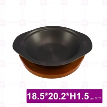 梅花小碟木板(多功能)可合飛碟陶鍋
