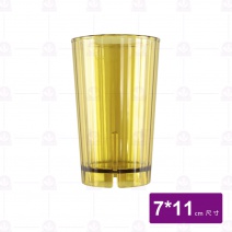 【鎰滿】YM1600 PC直水杯 260cc 咖啡色
