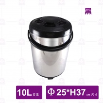 日式牛88茶桶 10L-黑