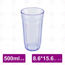 【鎰滿】YM-0303 PC水杯 500cc 藍色(12入/盒)